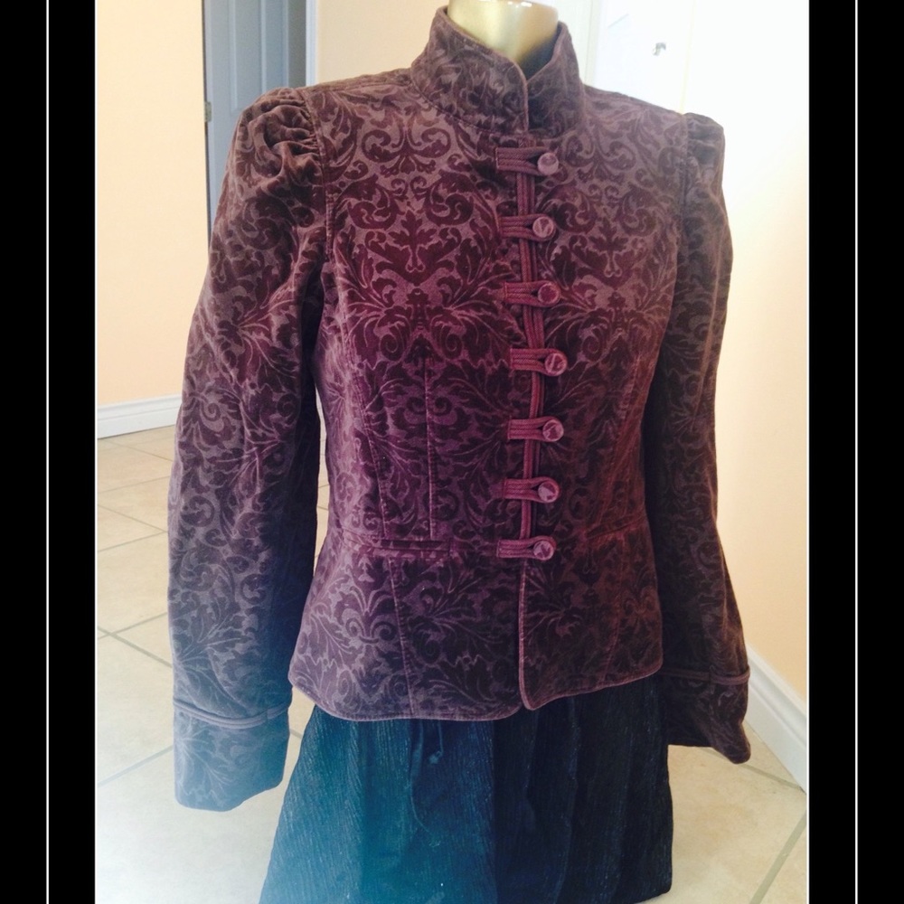 Ann Taylor LOFT fully lined crushed velvety jacket